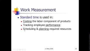3   Work Measurement