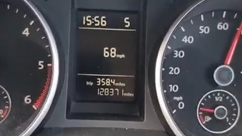 Golf mk6 digital speedo without mfsw