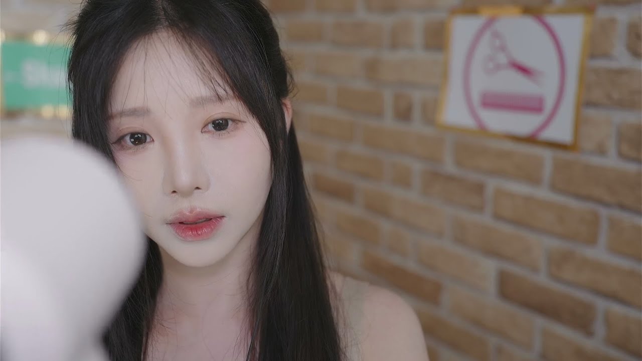 한국어asmr '이어블로잉 중독자들 모여랏🌬️'헤어커트와 드라이 헤어샵 롤플레잉