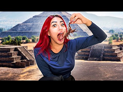Conocí las PIRÁMIDES ¿Me comí un ALACRÁN?😱🦂🤢 #deiryvargas #piramides