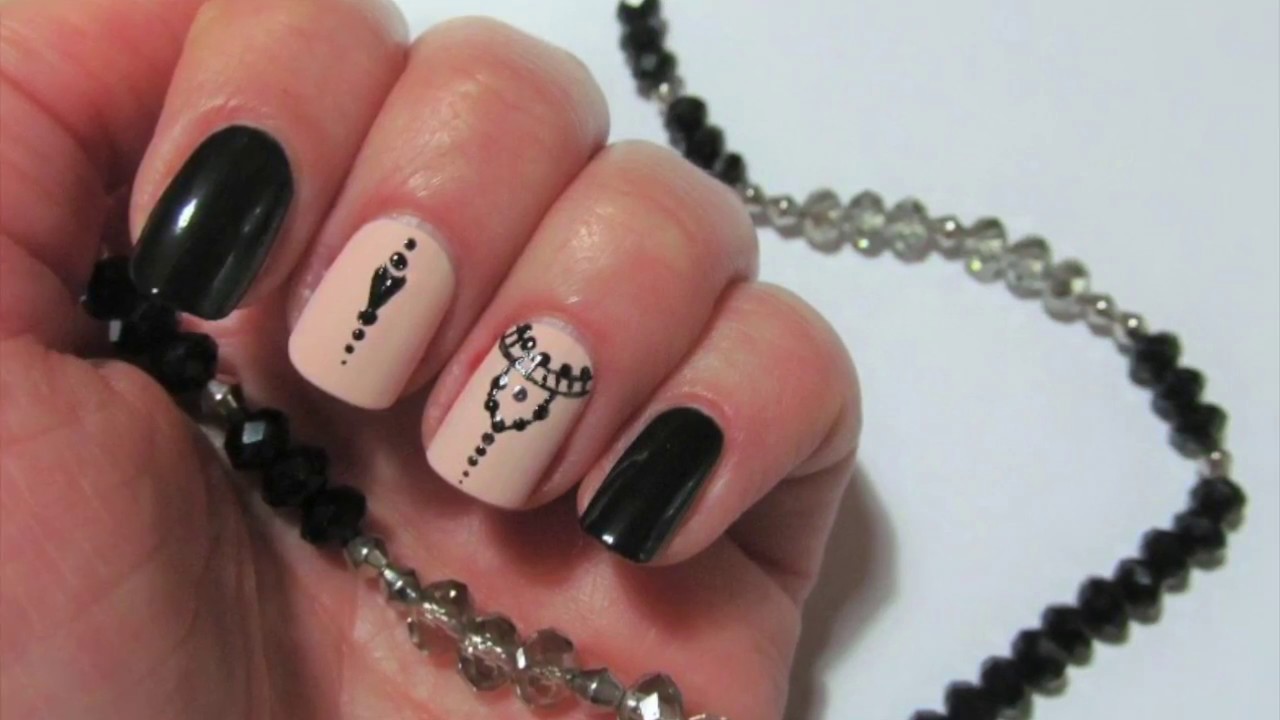 Gothic Rose Gel Nail Art - wide 8
