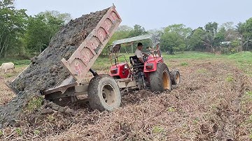 Jcb 3dx eco expert working with Powertrac euro 50 !! sonalika rx47 !! Mahindra arjun 555