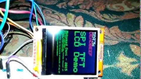2.2" SPI TFT LCD Display Module Demo with Arduino