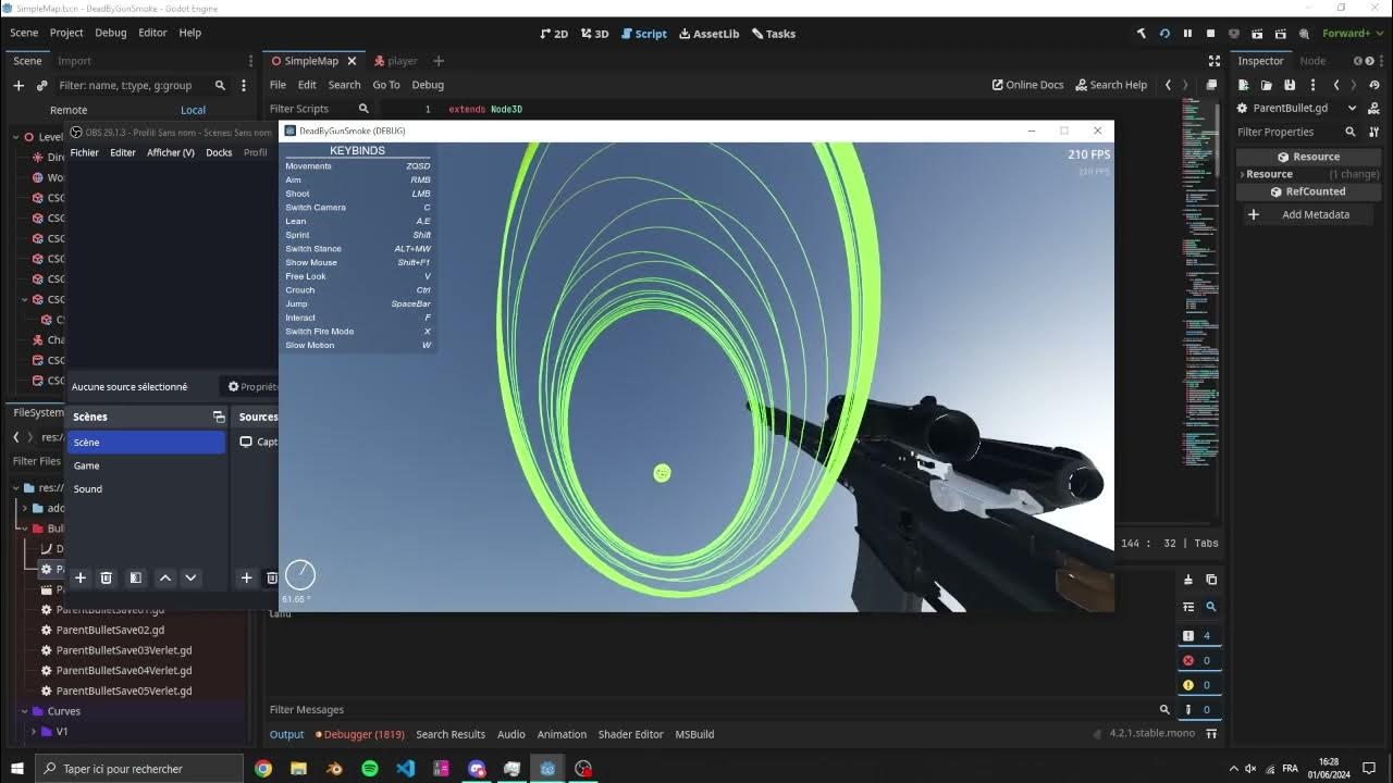 Godot projectile attraction test youtube