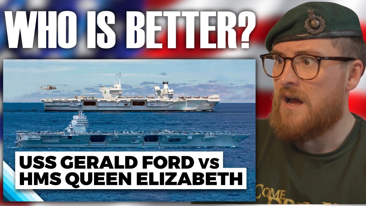 USS Gerald R. Ford vs HMS Queen Elizabeth | Royal Marine Reacts!