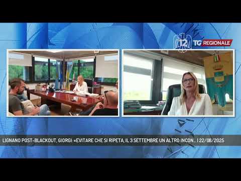 LIGNANO POST-BLACKOUT, GIORGI: «EVITARE CHE SI RIPETA, IL 3 SETTEMBRE UN ALTRO INCON... | 22/08/2025