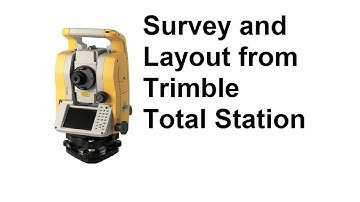 Trimble Total Station Survey and Stakeout | M3 Total station in English