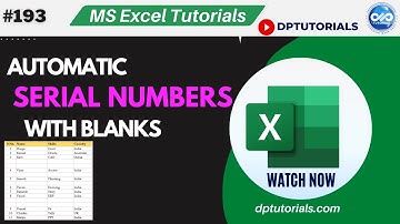 How To Automatically Enter Serial Number If a Cell Has Value in Excel