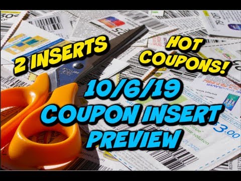 10/6/19 COUPON INSERT PREVIEW | 2 INSERTS | 🔥HIGH VALUE COUPONS!