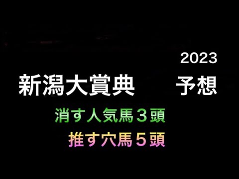 【競馬予想】 新潟大賞典 2023 予想