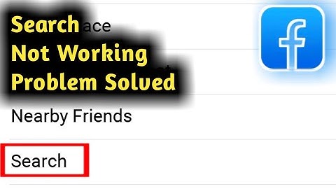 Fix Facebook Search Not Working Problem Solved