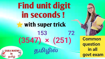 Finding Unit digit || Unit digit method