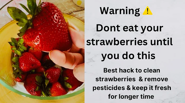 How to wash strawberries to remove pesticides & dirt | Cleaning Hacks | Storing Tips