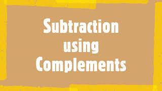 Subtraction By Complements Part-1 | Vedic Maths