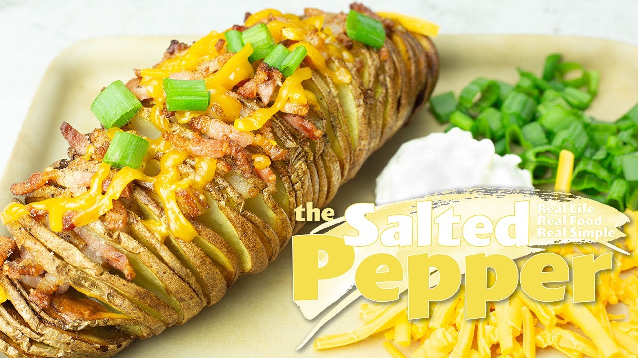parti flaskehals Baby Air Fryer Hasselback Potatoes - The Salted Pepper