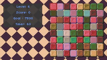 CS50G Game Development - assignment3 (Match-3 - The Shiny Update) - By: Basith Mohammed