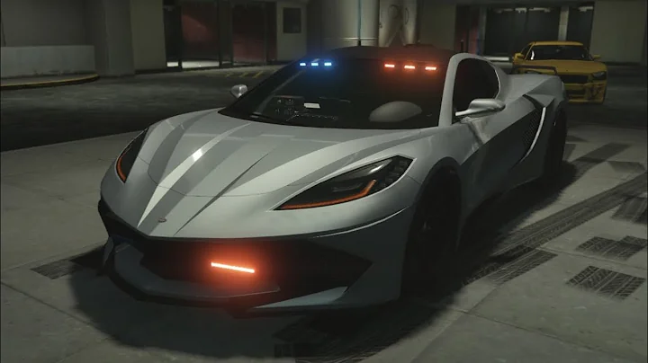 GTA 5 DLC Vehicle Customization Invetero Coquette D10 Pursuit (Corvette C8 police Car)