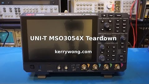 UNI-T MSO3054X MSO Teardown - Compared with the MSO2304X by Kerry Wong
