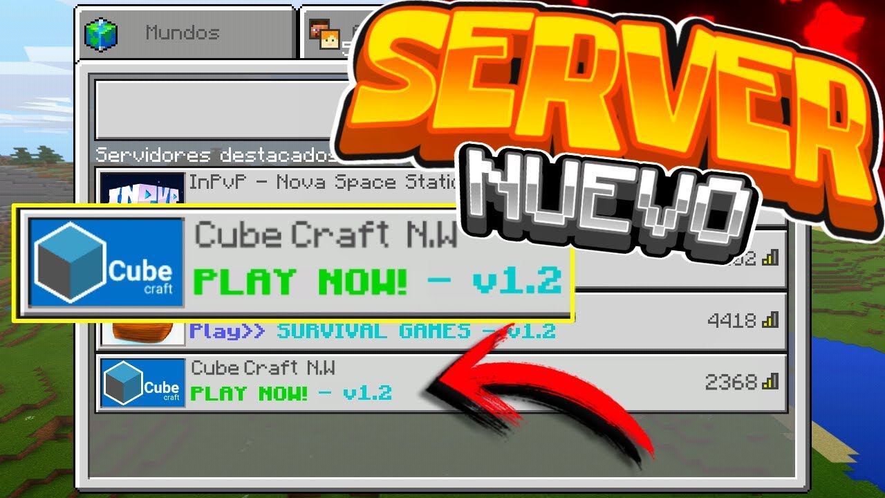 NUEVO SERVIDOR EPICO ! IGUAL A CUBE CRAFT SIN LAG PARA MINECRAFT PE 1.2 ...