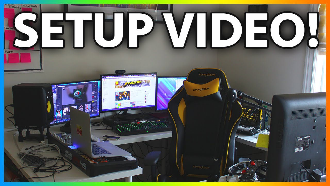 MrJamesGeary Setup Video 2014 - My Gaming Setup &amp; Custom ...