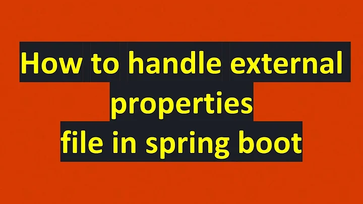 handle multiple properties file in spring boot with example | handle external file in springboot