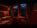 Rainy carriage ride ambience 🌙 Relaxing carriage ride through the wild west on a rainy night