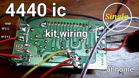 4440 single ic kit wiring at home || pritam manna||
