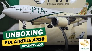 JC200 PIA Airbus A310 The Silk Route Livery (AP-BEQ) 1:200 Scale Unboxing 