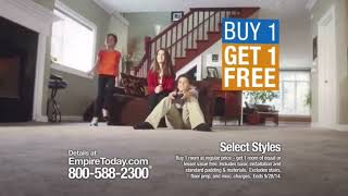Empire Today Buy 1 Get 1 Free Sale Carpet Commercial 2014