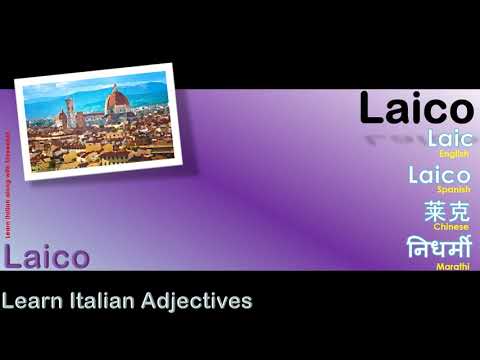 Laico - How to Pronounce Laico in Italian with English meaning as Laic?