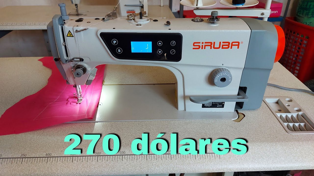 maquina de coser último modelo : recta industrial siruba L-720 motor  incorporado - YouTube