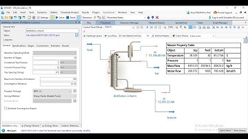Separation of ethanol-water mixture using short cut and detailed distillation columns//DWSIM LEC 02