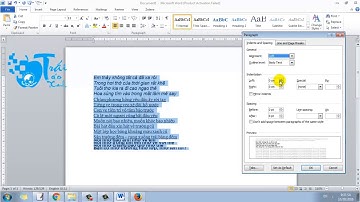 Định dạng đoạn (Paragraph) trong soạn thảo văn bản với phần mềm MS Word