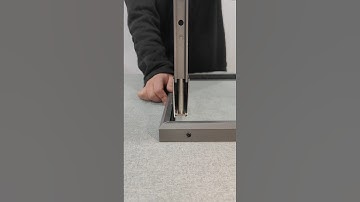 Floating pocket locks screen windows, no need to measure handle position, metal corner number stud