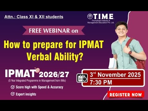 How to prepare VA for IPMAT? | TIME4IPM | IPMAT 26/27 - YouTube