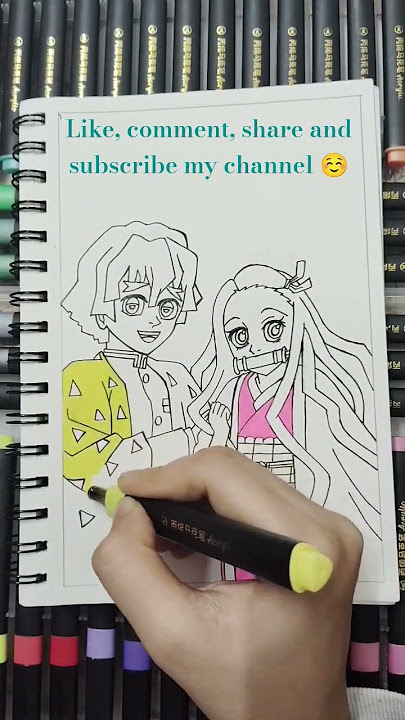 Zenitsu and Nezuko drawing| #demonslayer  #zenitsu #nezuko #zenitsuxnezuko @ArtInspiration-13