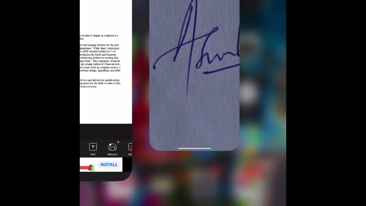 Add signature to document in 10 seconds on iPhone