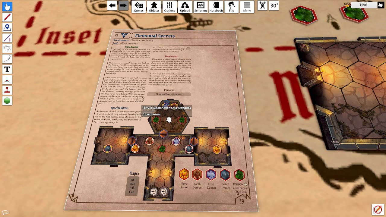 Gloomhaven Triangles Solo Scenario, Prosperity 5, (Music Note + Three