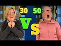 Life at age 30 vs. life at age 50 for women. Funny skit for middle aged women.