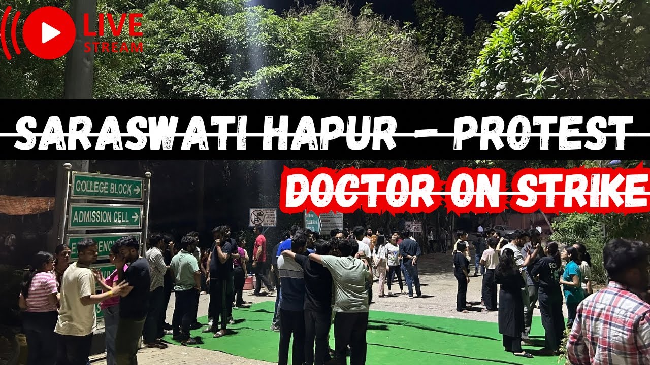 Day - 2 Saraswati Medical College Live PROTEST || Doctors On Strike - Justice to be served-