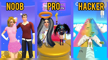 Noob vs pro vs hacker | in Build A Queen | Gameplay Ramjackbhaiya