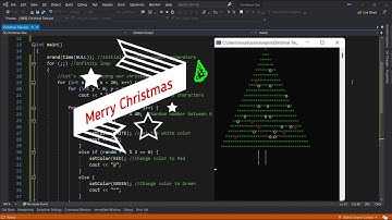 Luminous Christmas Tree in C++ 🎄