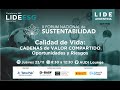 Lide argentina  x forum nacional sustentabilidad 2023  calidad de vida cadenas de valor compartido