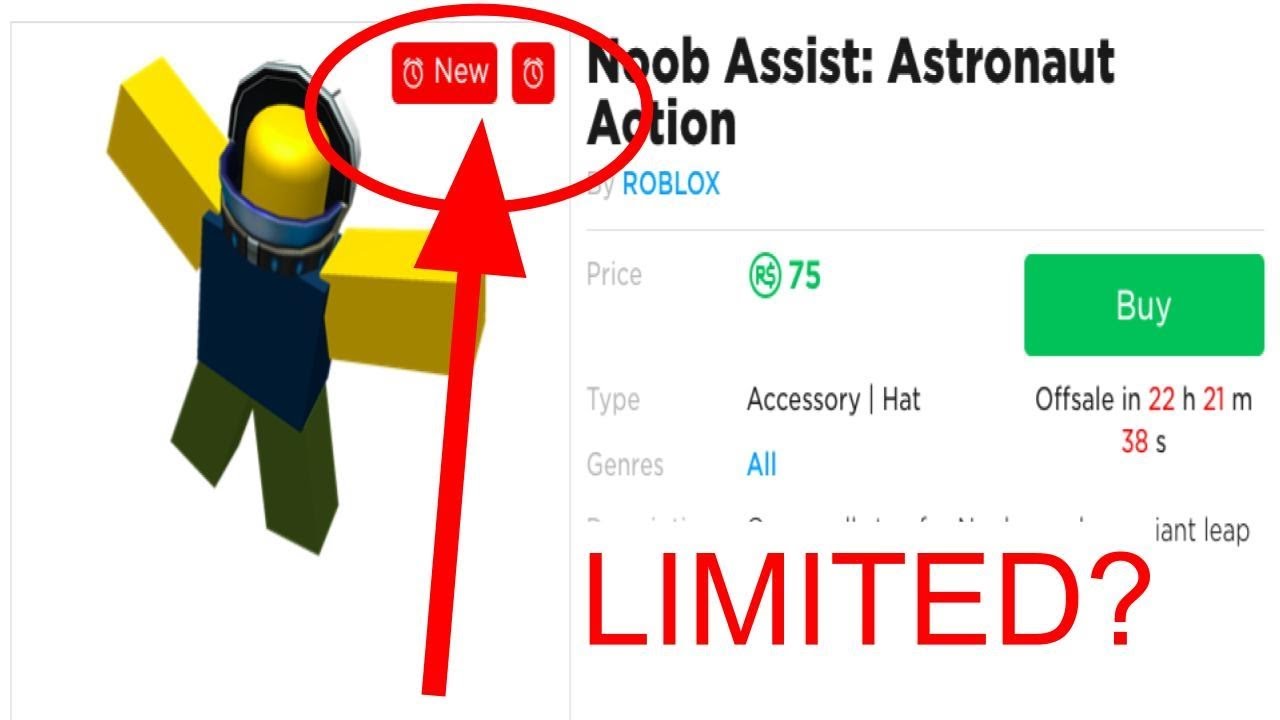 Roblox Noob Assist Astronaut Action Is Going Limited Youtube