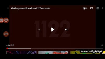 challenge countdown from 1122