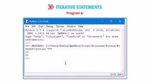 Class 8 | Chapter 7 | ITERATIVE STATEMENT IN PYTHON | Cyber Tools