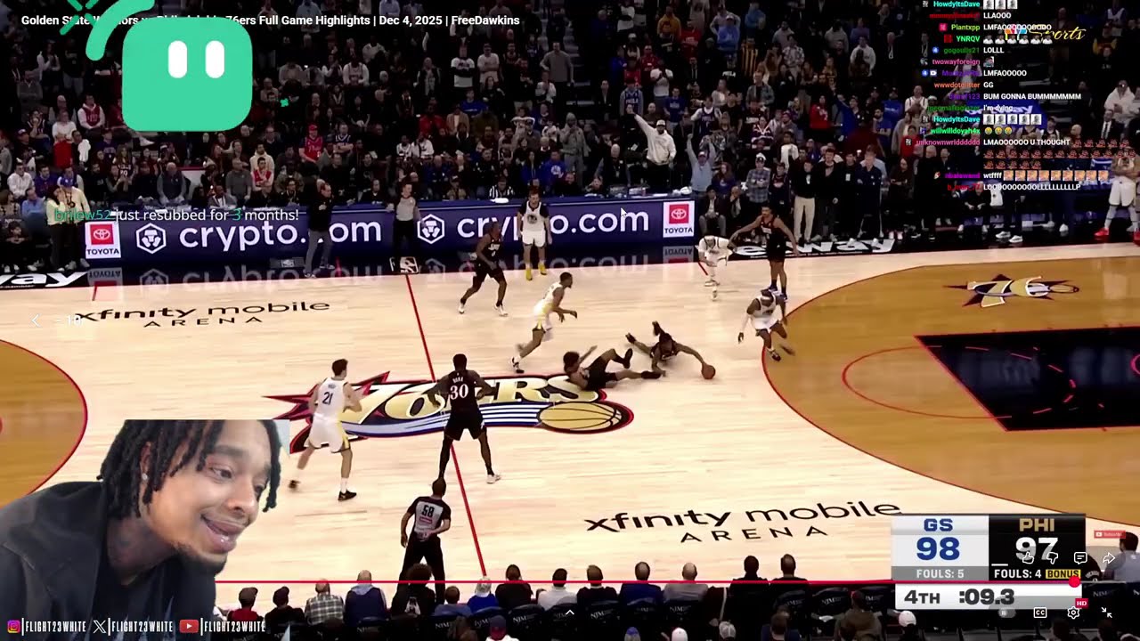 FlightReacts To WARRIORS at 76ERS | FULL GAME HIGHLIGHTS | December 4, 2025!