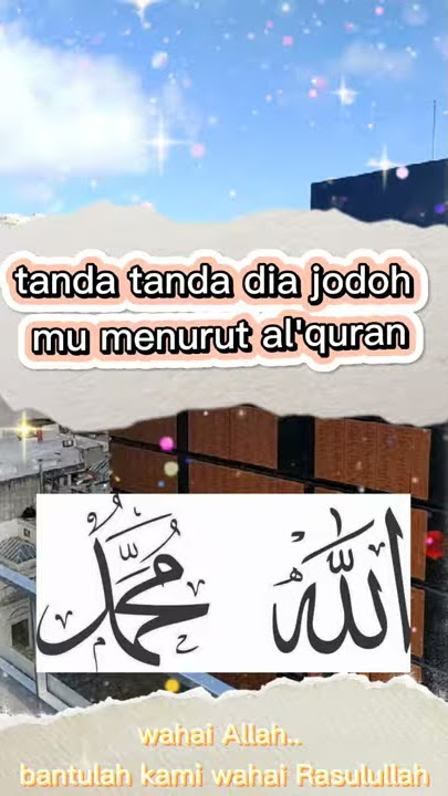 4 tanda dia jodoh mu. keren buat status WA