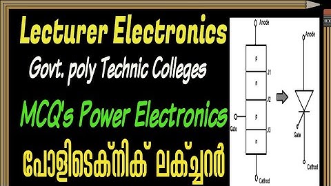 Power Electronics MCQ |Polytechnic Lecturer Electronics
