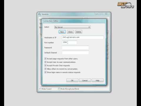 UGT Servers - How to connect to your ventrilo servers